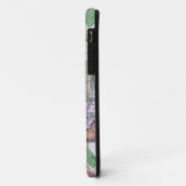 Blauwe Elegante Vrouw Bloemrijke Jurk Chic Case-Mate iPhone Case (Achterkant/links)