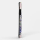 Blauwe Elegante Vrouw Bloemrijke Jurk Chic Case-Mate iPhone Case (Achterkant/rechts)
