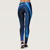 Blauwe Elegantie Leggings (Achterkant)