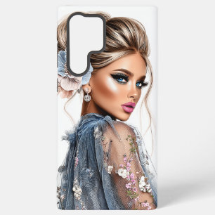Blauwe Elegantie Samsung Galaxy Hoesje