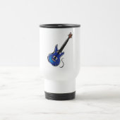 blauwe elektrische gitaar reisbeker (Center)