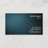 Blauwe elektrische pool 01 visitekaartje (Achterkant)