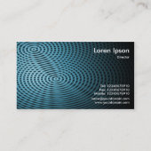 Blauwe elektrische pool 02 visitekaartje (Achterkant)