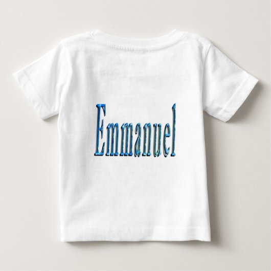 Blauwe Emmanuel Naam, (Achterkant)