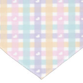 Blauwe en beige bloemen tafelkleed (Gekanteld)