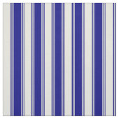 Blauwe en beige strepen stof (Swatch)
