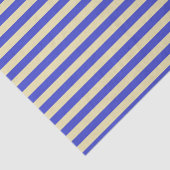 Blauwe en beige strepen tissuepapier (Detail)