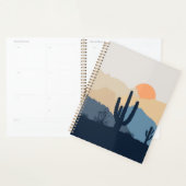 Blauwe en beige woestijnzon planner (Display)