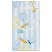 Blauwe en blanke babyjongen klein cadeauzakje (Achterkant)