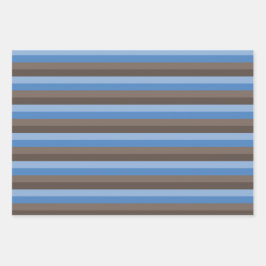 BLAUWE EN BLAUWE PATRONEN INPAKPAPIER VEL