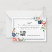 Blauwe en blauwe Rozen Notitiekaartje (Voorkant)