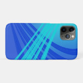 Blauwe en Blauwgroen Abstracte lijnen Case-Mate iPhone Case (Achterkant (horizontaal))