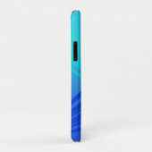 Blauwe en Blauwgroen Abstracte lijnen Case-Mate iPhone Case (Achterkant/rechts)