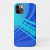 Blauwe en Blauwgroen Abstracte lijnen Case-Mate iPhone Case (Achterkant)