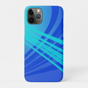 Blauwe en Blauwgroen Abstracte lijnen Case-Mate iPhone Case