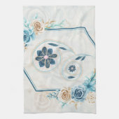 Blauwe en Blauwgroen kunst, "Het leven revitaliser Theedoek (Verticaal)