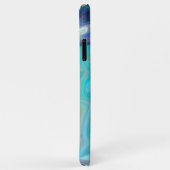 Blauwe en Blauwgroen marmergolven Case-Mate iPhone Case (Achterkant/rechts)