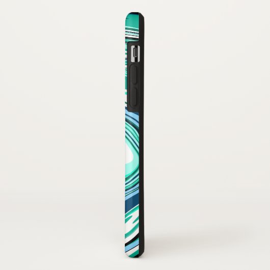 Blauwe en/blauwgroen marmertruien Case-Mate iPhone case (Achterkant/links)