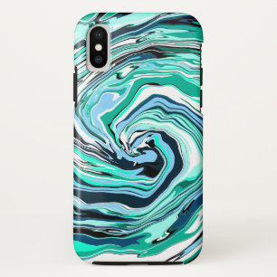 Blauwe en/blauwgroen marmertruien Case-Mate iPhone case
