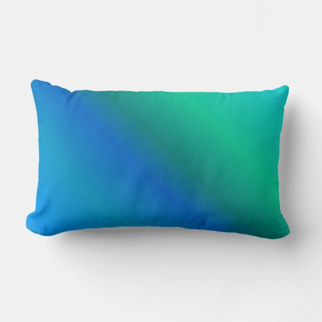 Blauwe en Blauwgroen piloot Kussen (Voorkant)