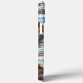 Blauwe en bruine gekleurde textuur in een ruwe hou Case-Mate iPhone case (Achterkant / Rechts)