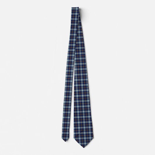 Blauwe en bruine Mannen Necktie Stropdas (Achterkant)