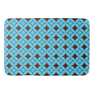 Blauwe en bruine schildpad badmat