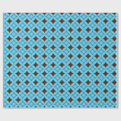 Blauwe en bruine schildpad cadeaupapier (Vlak)