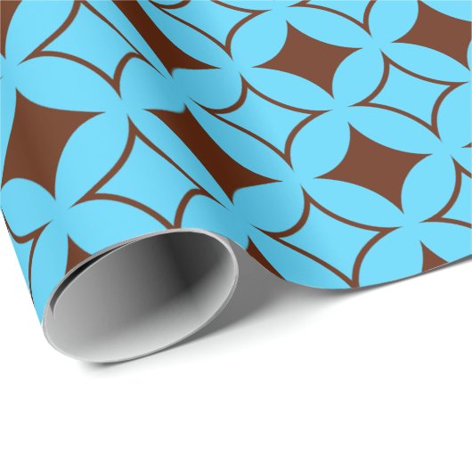 Blauwe en bruine schildpad cadeaupapier (Rol Hoek)