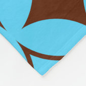 Blauwe en bruine schildpad fleece deken (Hoek)