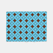 Blauwe en bruine schildpad fleece deken (Voorkant (Horizontaal))