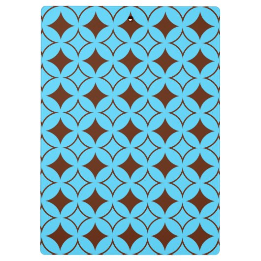 Blauwe en bruine schildpad klembord (Achterkant)