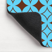 Blauwe en bruine schildpad muismat (Hoek)