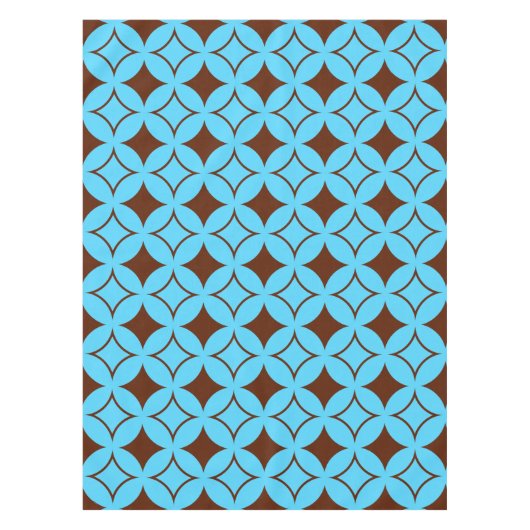 Blauwe en bruine schildpad tafelkleed (Voorkant)