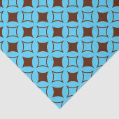 Blauwe en bruine schildpad tissuepapier (Detail)