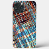 Blauwe en bruine strepen die rustisch zijn doorkru Case-Mate iPhone case (Achterkant)