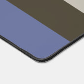 Blauwe en bruine strepen patroon bureaumat (Hoek)