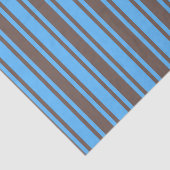 Blauwe en bruine strepen van snoep tissuepapier (Detail)