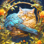 Blauwe en Bruine Tabby Kat met Veren Legpuzzel<br><div class="desc">Ontdek de betovering van "Blue and Brown Tabby Cat with Feathers" in een artistieke interpretatie die naadloos integreert in het dagelijks leven. Dit ontwerp onthult een mystieke kat- en vogelhybride, een prachtig fantasiedier dat de verbeelding van iedereen vastlegt. Het schattige kat met veren transformeert in een grillig schilderij, een fantastische...</div>