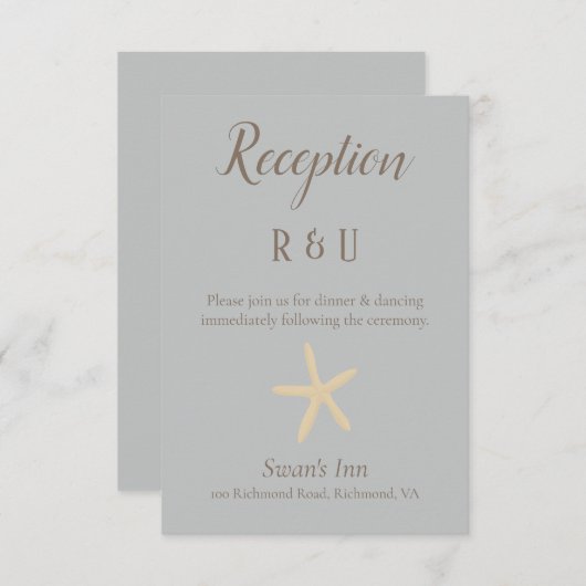 blauwe en bruine vangst informatiekaartje (Voorkant / Achterkant)