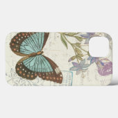 Blauwe en bruine vlinder Case-Mate iPhone case (Achterkant (horizontaal))