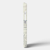 Blauwe en bruine vlinder Case-Mate iPhone case (Achterkant / Links)
