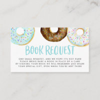 Blauwe en chocolade Waterverf Donuts Book Request