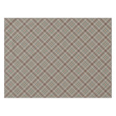 Blauwe en chocoladebruine cheque tafelkleed (Voorkant (Horizontaal))