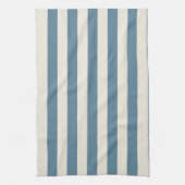 Blauwe en Crème Verticale Strepen Theedoek (Verticaal)
