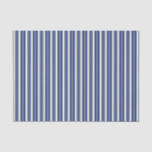 Blauwe en crèmekleurige strepen tissuepapier (Voorkant)