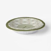 Blauwe en donkerrode papieren Bowl Papieren Kommen (Gebogen)