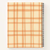 Blauwe en Gele Abstracte Waterverf Gepersonaliseer Notitieboek (Achterkant)