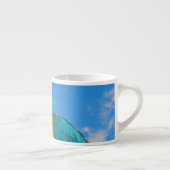 Blauwe en gele ara espresso kop (Rechts)