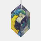 Blauwe en gele ara Ornament (Voorkant Rechts)